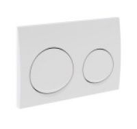 Alpha10 Dual Flush Act. White