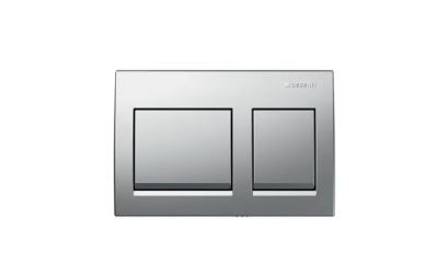 Alpha35 actuator plate, for dual flush: bright chrome-plated