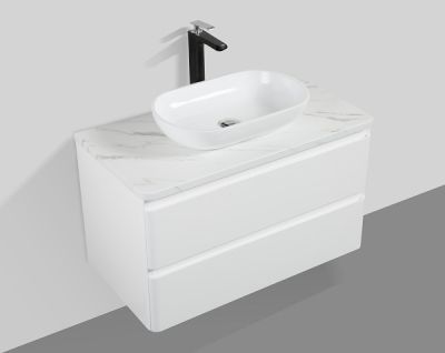 Santorini 900 White Double Draw Vanity Set